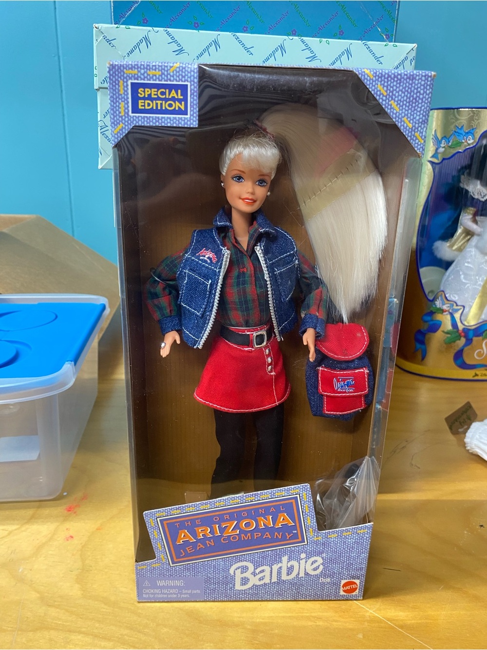 Arizona Jean Company Barbie Doll with Red Skirt and Blue Denim Jacket